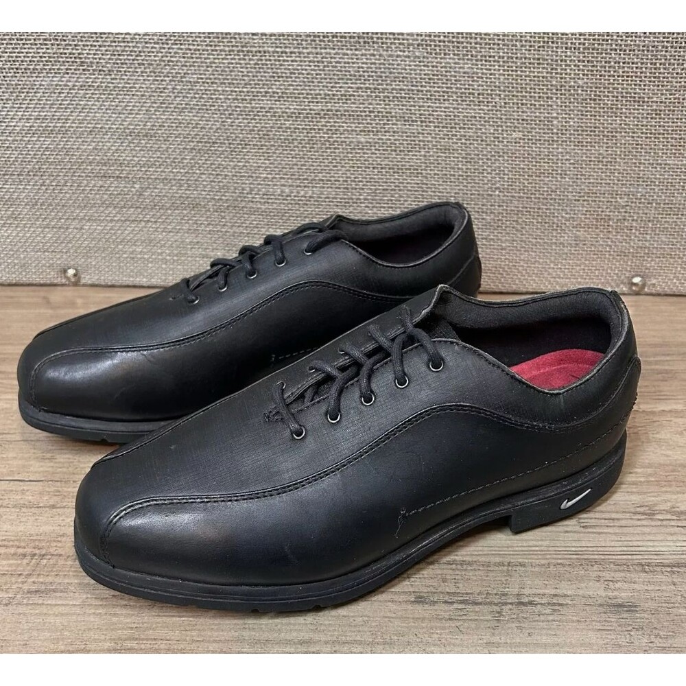 NIKE Womens Golf Shoes Verdana Last Black Comfort Air Leather Sz 7W Low Profile